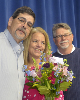 Pat Holcomb being honored